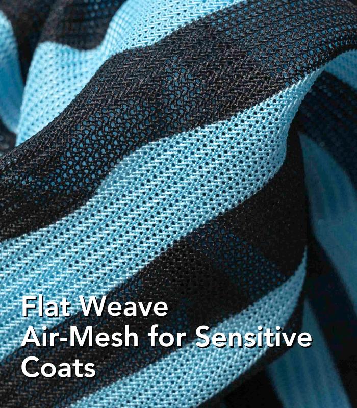 Delzani Barcoo 100% Polyester 280GSM Flat-Weave AirMesh – high airflow, UV protection, soft on coats